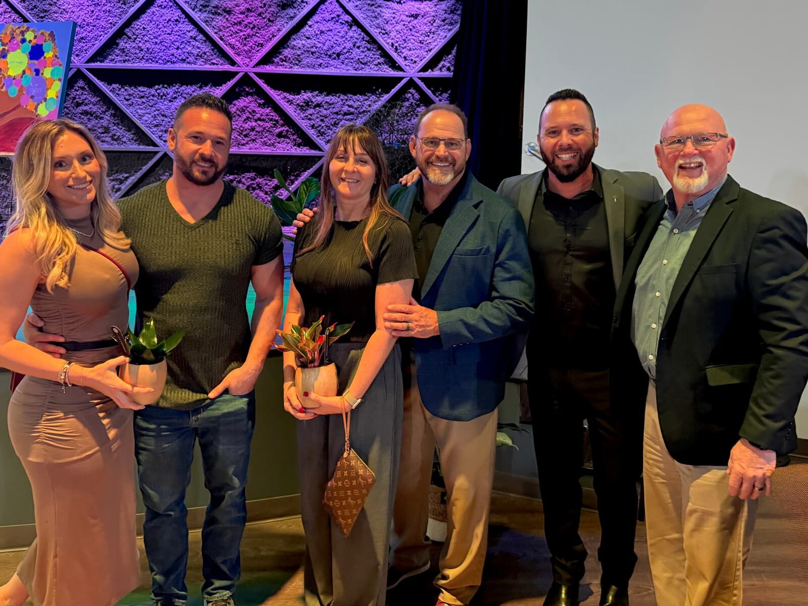 Dave and friends at a community event